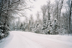 Дорога на северные склоны Mount Tremblant